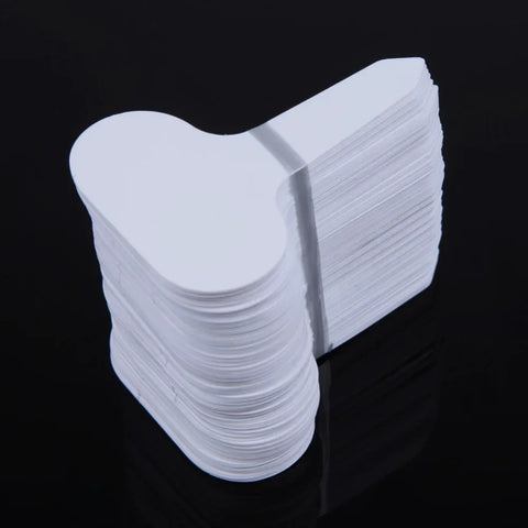 100-Pack Reusable T-Shape PVC Plant Labels for Garden, Seedling, Herb, Vegetable Markers