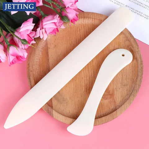 2pc Bone Folder Set for Leather Scoring, Paper Folding, Crafting Tools