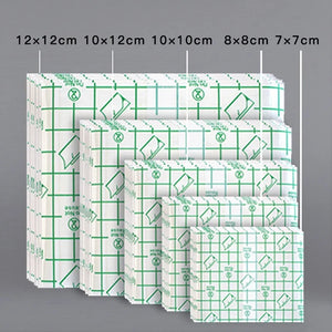 100pcs Large Curved Square Transparent Waterproof Adhesive Wound Healing Dressing Tape Bandages