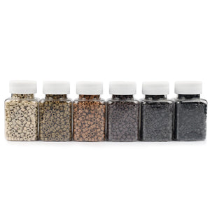 1000pcs 5mm Silicone Micro Beads for I Tip Hair Extensions, Microlink Hair Extension Beads, Premium Lined Beads Tool