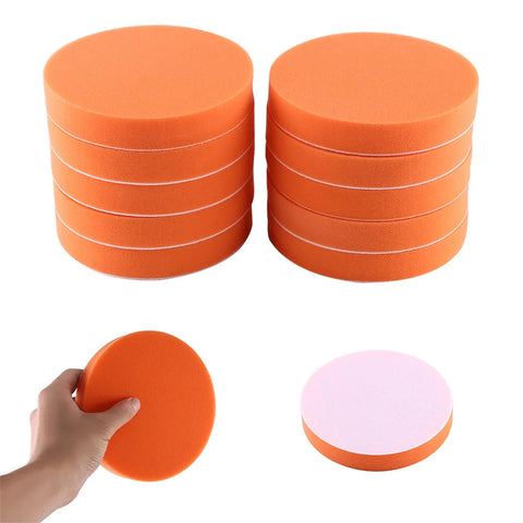 10-Pack 6 Inch Car Polishing Pads Sponge Kit for Waxing, Cleaning, Paint Care - Car Detailing Tools