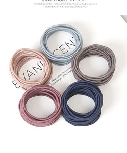 100pcs Women's 4cm Nylon Elastic Hair Bands Set - Scrunchies, Ponytail Rubber Bands, Hair Accessories Headwear