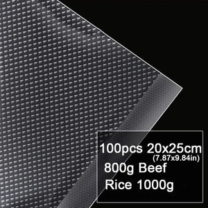 100pcs BPA-Free Vacuum Sealer Bags for Sous Vide and Food Storage