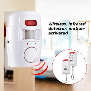 Wireless Motion Sensor Alarm Security System Remote-Controlled for Home Garage Indoor Outdoor
