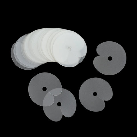 Heat Protector Shields for Hair Extensions - 25/50 Pcs - PVC Round Fusion Styling Guards