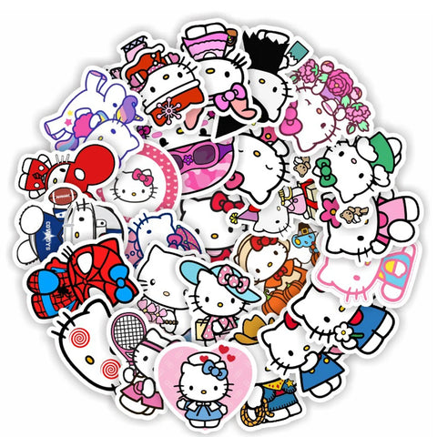 Anime Sticker Pack 10/30/50pcs for Phone, Laptop, Fridge Decorations