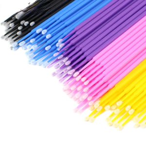 100 Pack Disposable Mascara Brushes for Lash Extensions & Makeup Application