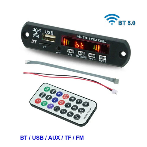 Bluetooth 5.0 MP3 Decoder Board Car Audio USB TF FM Radio Music Player Module