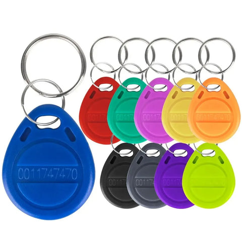 10/20pcs 125kHz RFID Proximity Keyfobs Secure Door Entry Access Control ID Tags