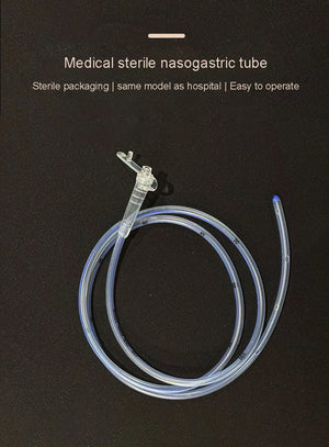 10-Pack 14fr Silicone Nasogastric Feeding Tubes, Medical Grade, Individually Packaged
