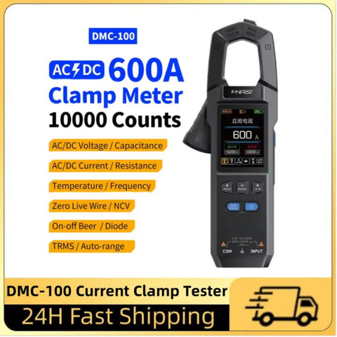 Digital DC/AC Clamp Meter 10000 Counts 600A USB Charger NCV Electrician Tester