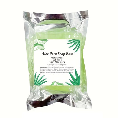 Aloe Vera Soap Kit 250g - Melt & Pour, SLS/SLES Free Base