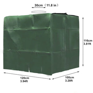 1000L IBC Tote Container Cover, Waterproof UV-Resistant Outdoor Protection