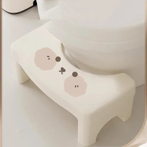 Compact Bathroom Shower Stool & Makeup Footrest | Space-Saving Folding Design