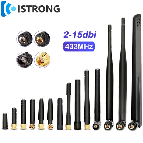2pcs 433MHz LoRa Antenna Outdoor High Gain Omni Signal Booster Long Range for IoT Router Modem