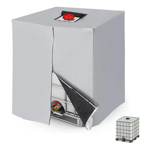 275 Gallon IBC Tote Cover, Waterproof UV-Resistant Outdoor Dust Protection