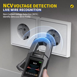 10,000 Counts DC/AC Current Voltage Clamp Meter USB Charger 600A Ampere Tester NCV Electrician Tool