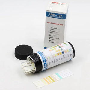 10-Parameter Urinalysis Reagent Test Strips - 100 Strips for Urine Testing: Leukocytes, Nitrite, Protein, pH & More