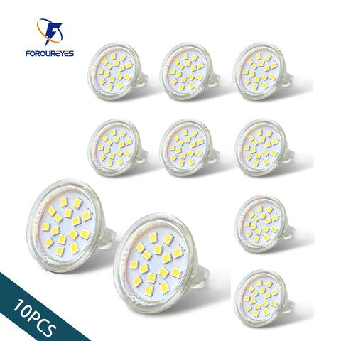 10-Pack MR11 LED Bulbs 5W AC12V No Flicker 120° 2835SMD GU4 Mini Spotlights – Halogen Replacement for Living Room