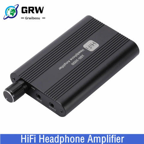 16-300 Ohm Portable Headphone Amplifier 3.5mm Jack Aux Adjustable Hifi Earphone Audio Amp