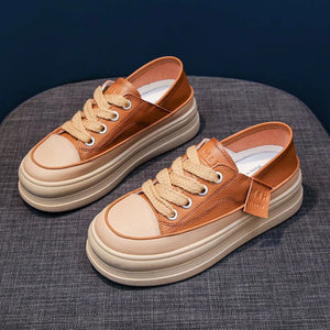 Women's Platform Sneakers 2025 - Fashion Lace-Up Walking & Running Shoes, Comfortable & High Quality
