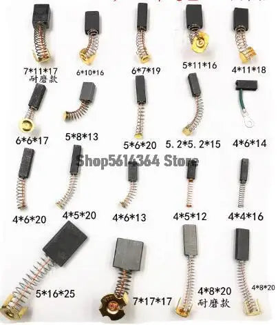 4pcs Carbon Brushes for Motors, Centrifuge Tools, Hand Drills, Angle Grinders, Cutting Machines