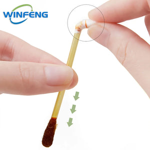 100pcs Disposable Alcohol Swabs & Iodine Cotton Sticks First Aid Kit for Wound Cleaning Antibacterial Care