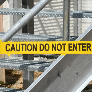 100m No Entry Warning Tape - Caution Do Not Enter Safety Barrier for Props