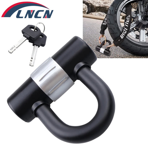 Heavy Duty 16mm Anti-Theft U Lock with 2 Keys for Bike & Motorcycle