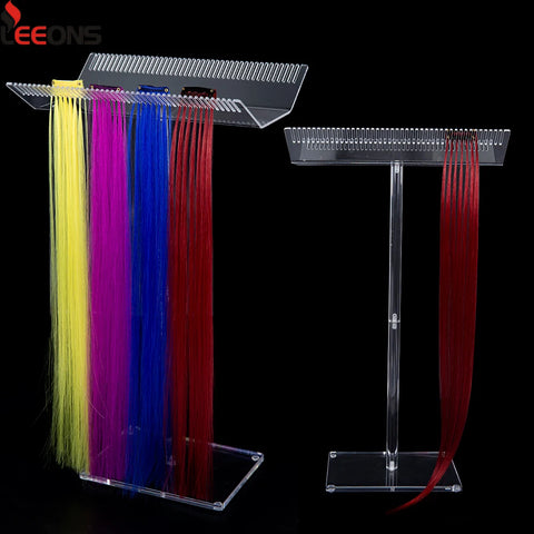 Acrylic Hair Extension Rack Stand Double-Sided Display Holder for Braiding and Professional Use