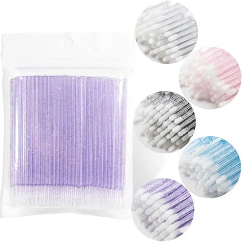 100-Pack Disposable Mascara Wands for Lash Extensions & Makeup