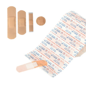 100pcs Waterproof Assorted Bandages Strips Plaster First Aid Skin Wound Patches Adhesive Sports Tape