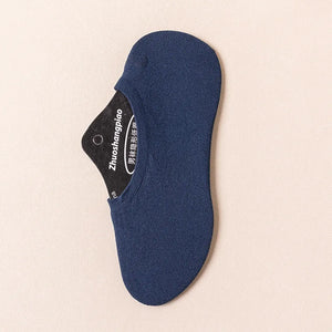 10 Pairs Men's Invisible Non-Slip Silicone Liner Socks, Breathable Thin Nylon No Show Loafers for Summer