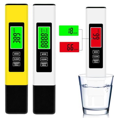 Digital 4-in-1 TDS Meter 0-9990 ppm with Backlit LCD for Pool, Water, Aquarium Testing