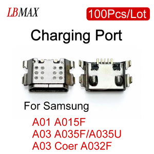 10-100pcs USB Charging Port Connector Dock Socket for Samsung Galaxy A01 A03 Replacement Repair