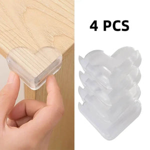 1-5m Self Adhesive Table Edge & Corner Protector Strip - Transparent Soft Bumper for Baby Safety