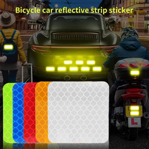 1-50pcs Safety Reflective Waterproof Tape High Visibility for Night Riding Walking and Cars
