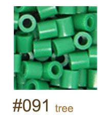 1000pcs 5mm Green Fuse Beads for Kids Pixel Art & DIY Crafts
