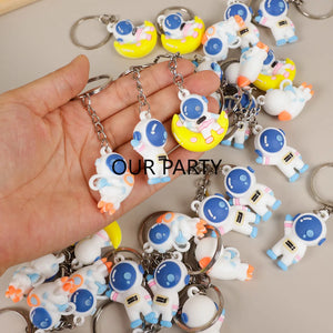 10-Pack Space Astronaut Keychain Party Favors for Kids