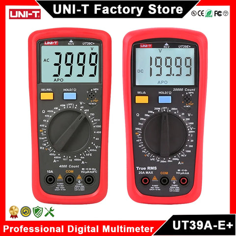 Digital Multimeter Ammeter Voltmeter AC/DC Current Tester for Electricians