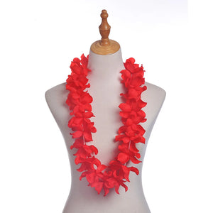 10 Pcs Tropical Hawaiian Leis Garland LED Lights for Party Decor Luau Beach Theme Fancy Dress Supplies