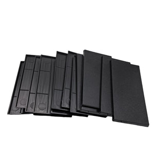 10 Pack Mini Wargame Plastic Bases 50x100mm