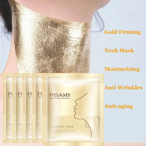 Anti-Aging Gold Neck Mask: Firming, Hydrating, Wrinkle Reduction Treatment