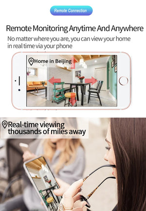 1080p Mini WiFi IP Security Camera HD Wireless Audio Smart Home CCTV Video Cam with Micro Card & Onvif Compatibility