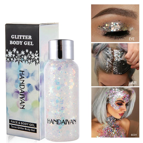 Festival Sequin Glitter Stickers for Face, Nails, Hair, Eyes - Decorations