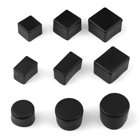4pcs Square Silicone Chair Leg Caps Non-slip Floor Protectors Furniture Leveling Feet Covers