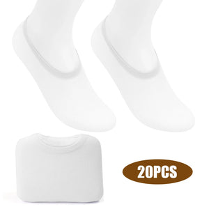 10 Pairs Women’s No Show Socks Invisible Liner Ballerina Boat Footies Thin Slippers Summer Transparent