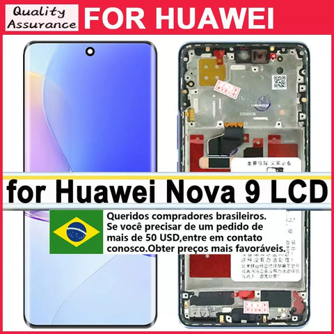 6.57" OLED Display Touch Screen for Huawei Nova 9 NAM-AL00 LX9 LCD Digitizer Replacement Parts