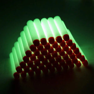 100 Glow-in-Dark Foam Dart Refill Pack for Toy Blasters