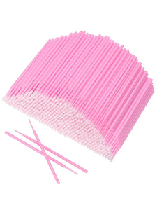 100-Pack Disposable Micro Brushes for Eyelash Extensions & Makeup